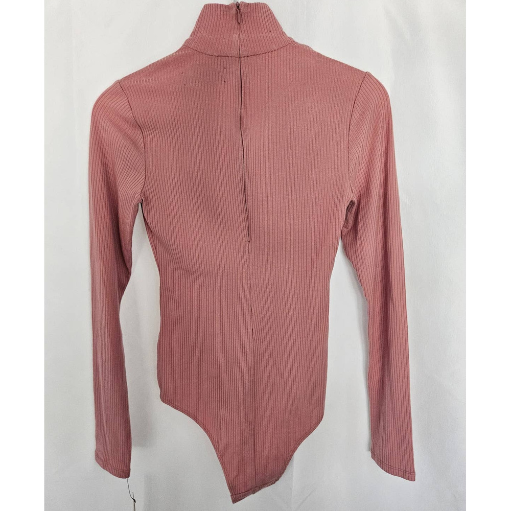 Reformation Pink Ribbed Bodysuit - Picture 2 of 5